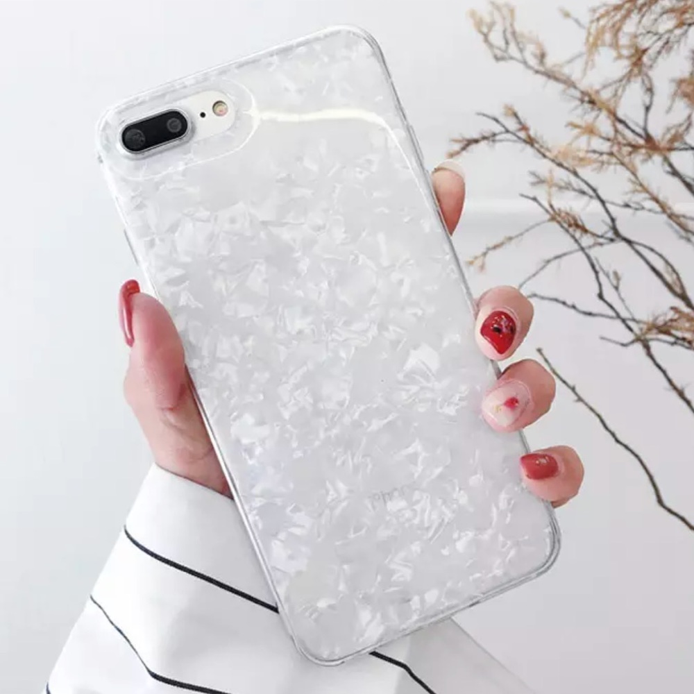 NEW IPhone 7/8 White Pearl Soft Case - Picture 1 of 4